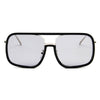 MAGNA | S3004 - Oversized Pillowed Square Fashion Rim Aviator Design Sunglasses - Cramilo Eyewear - Stylish Trendy Affordable Sunglasses Clear Glasses Eye Wear Fashion