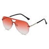 BELFAST | S2065 - Unisex Flat Single Lens Aviator Fashion Sunglasses - Cramilo Eyewear - Stylish Trendy Affordable Sunglasses Clear Glasses Eye Wear Fashion
