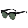 HENRIETTA | S2062 - Women Half Frame Round Cat Eye Sunglasses - Cramilo Eyewear - Stylish Trendy Affordable Sunglasses Clear Glasses Eye Wear Fashion