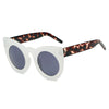 HINTON | S1066 - Women Round Cat Eye Oversize Sunglasses - Cramilo Eyewear - Stylish Trendy Affordable Sunglasses Clear Glasses Eye Wear Fashion
