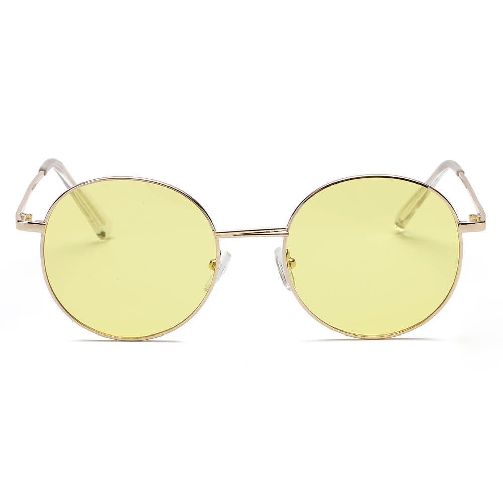 Gwyneth - Oversize Oval Retro Circle Fashion Curved Round Sunglasses -  Cramilo Eyewear - Stylish & Trendy Eyewear