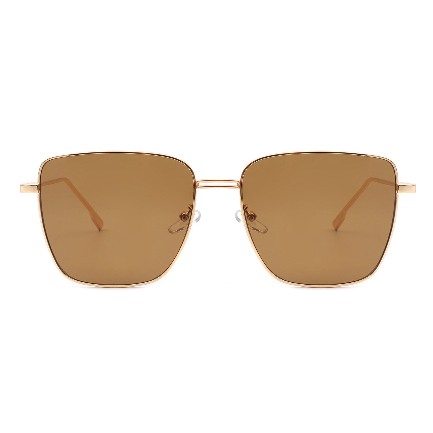 Eskuitan | Women Square Metal Oversize Fashion Sunglasses