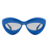 Vexa - Fashion Trendy Cat-eye Thick Frame Sexy Lip Sunglasses