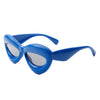 Vexa - Fashion Trendy Cat-eye Thick Frame Sexy Lip Sunglasses