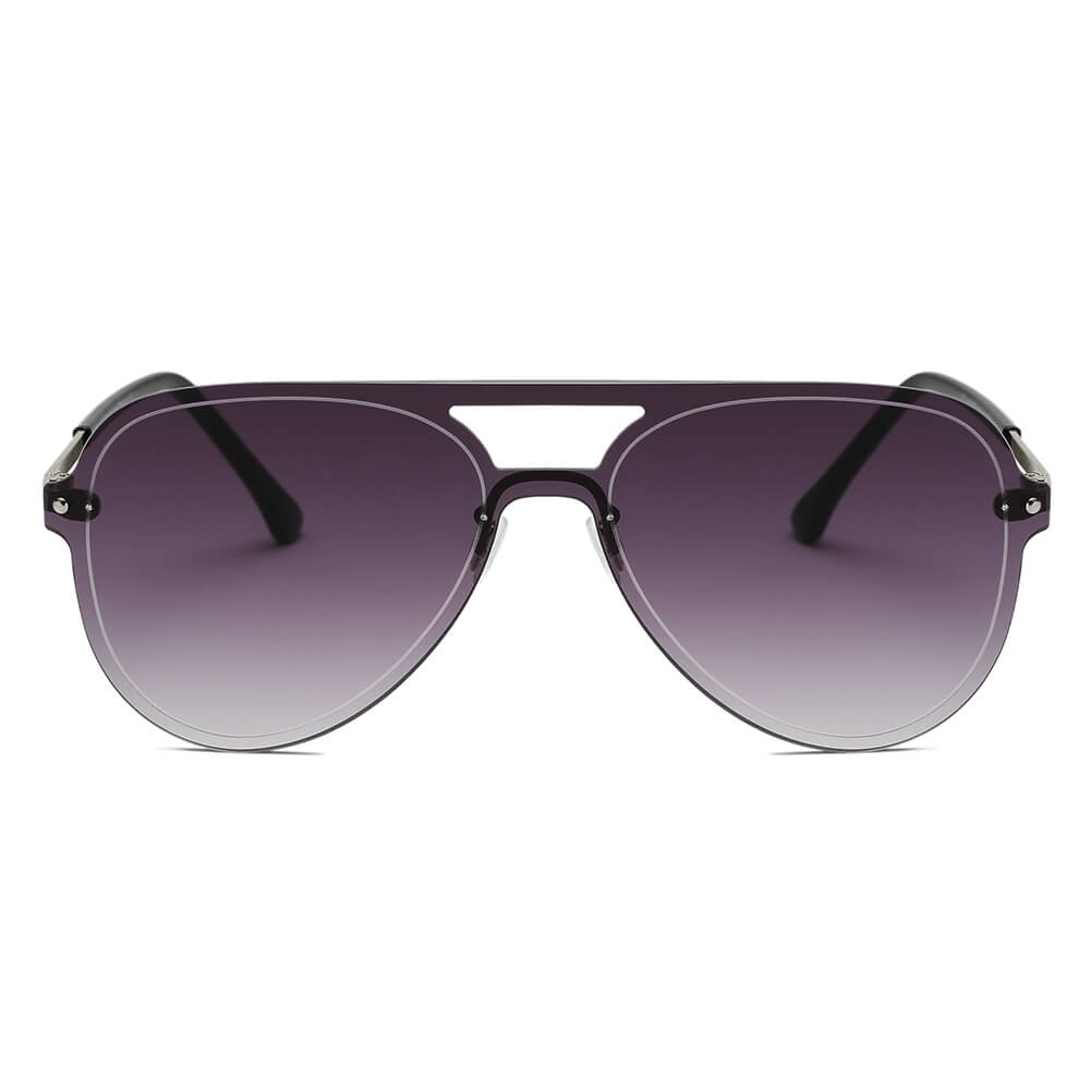 BELFAST | S2065 - Unisex Flat Aviator Fashion Sunglasses  display picture 3