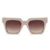 CAMDEN | S1068 - Women Retro Square Oversize Sunglasses - Cramilo Eyewear - Stylish Trendy Affordable Sunglasses Clear Glasses Eye Wear Fashion