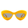 Vexa - Fashion Trendy Cat-eye Thick Frame Lip Sunglasses