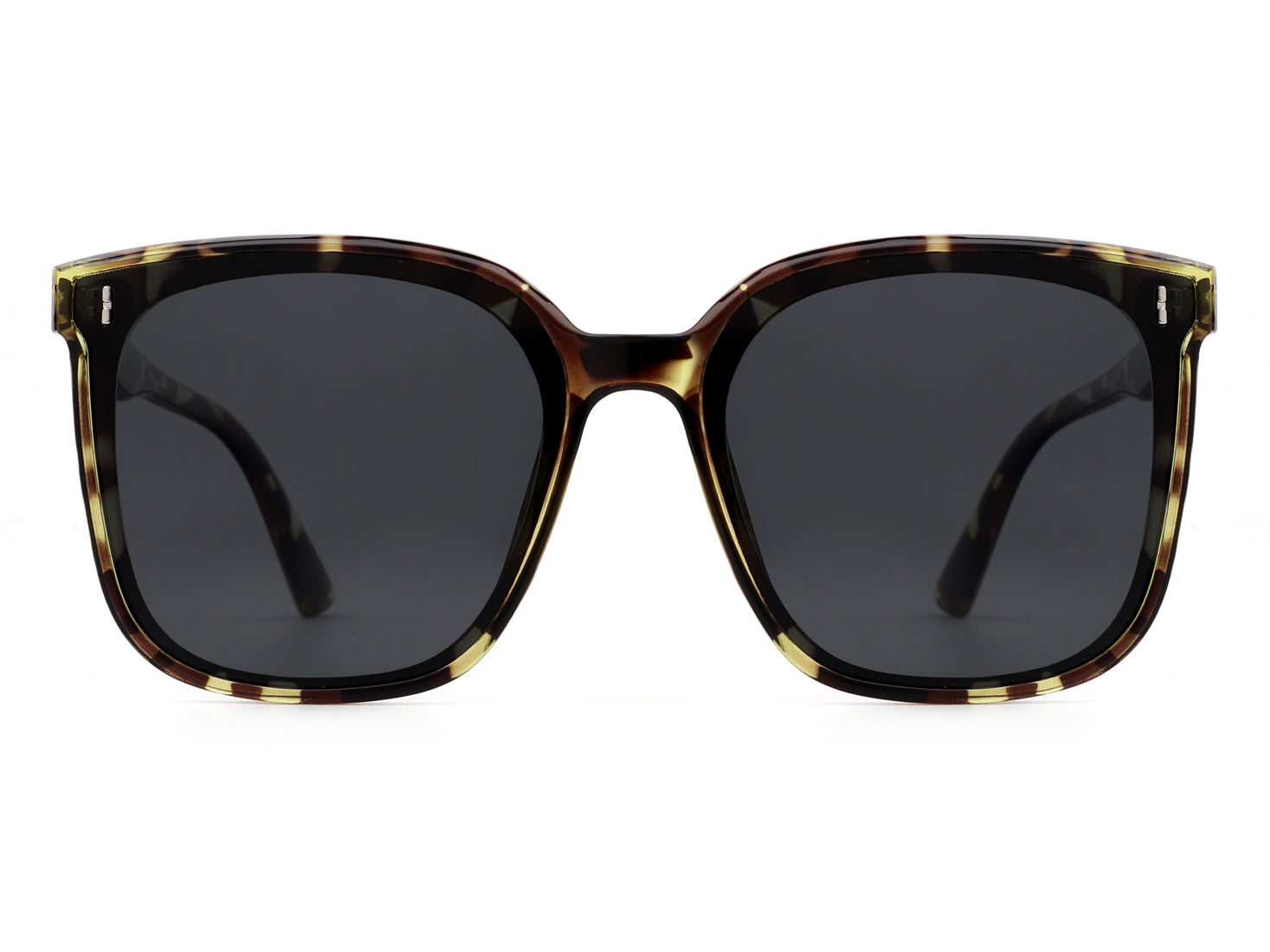 Zona - Square Oversize Retro Flat Top Women Fashion Sunglasses