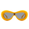 Argo - Oversized Y2K Inflated Frame One Piece Lens Sunglasses