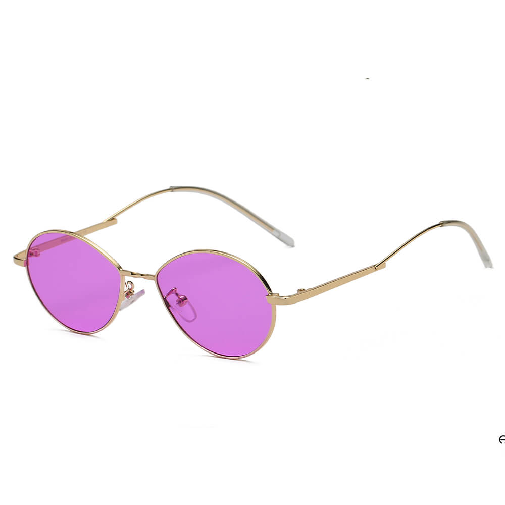 Silver Retro-Vintage Round Rimless Tinted Sunglasses with Pink Sunwear  Lenses - Sunrise | Tinted sunglasses, Retro vintage, Sunglasses