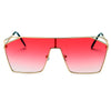 LAVAL | S2071 - Flat Top Metal Oversize Square Fashion Sunglasses - Cramilo Eyewear - Stylish Trendy Affordable Sunglasses Clear Glasses Eye Wear Fashion