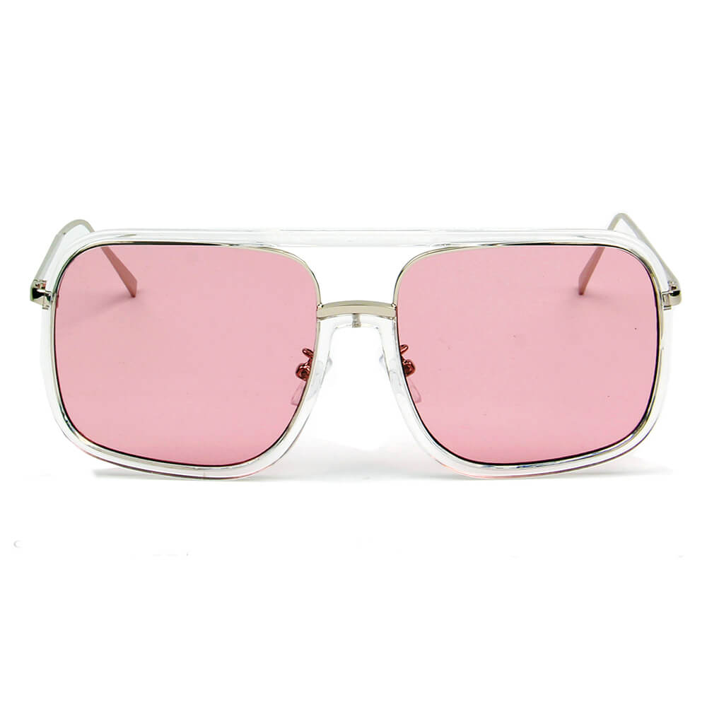 Men's Oversized Frame Sunglasses, Fashion Trendy Square Frame