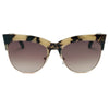 HENRIETTA | S2062 - Women Half Frame Round Cat Eye Sunglasses - Cramilo Eyewear - Stylish Trendy Affordable Sunglasses Clear Glasses Eye Wear Fashion