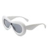 Argo - Oversized Y2K Inflated Frame One Piece Lens Sunglasses