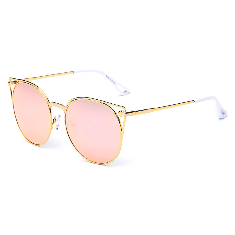 Clayton Women's Round Cat Eye Sunglasses