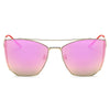 DORSET | CA06 - Oversize Polygon Mirrored Lens Cat Eye Sunglasses - Cramilo Eyewear - Stylish Trendy Affordable Sunglasses Clear Glasses Eye Wear Fashion