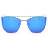 DORSET | CA06 - Oversize Polygon Mirrored Lens Cat Eye Sunglasses - Cramilo Eyewear - Stylish Trendy Affordable Sunglasses Clear Glasses Eye Wear Fashion