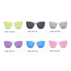DORSET | CA06 - Oversize Polygon Mirrored Lens Cat Eye Sunglasses - Cramilo Eyewear - Stylish Trendy Affordable Sunglasses Clear Glasses Eye Wear Fashion