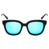 DEKALB | CD02 - Women's Oversize Mirrored Lens Horned Rim Sunglasses - Cramilo Eyewear - Stylish Trendy Affordable Sunglasses Clear Glasses Eye Wear Fashion