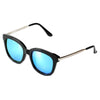 DEKALB | CD02 - Women's Oversize Mirrored Lens Horned Rim Sunglasses - Cramilo Eyewear - Stylish Trendy Affordable Sunglasses Clear Glasses Eye Wear Fashion