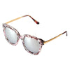 DEKALB | CD02 - Women's Oversize Mirrored Lens Horned Rim Sunglasses - Cramilo Eyewear - Stylish Trendy Affordable Sunglasses Clear Glasses Eye Wear Fashion