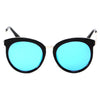 ELWOOD | CD04 - Vintage Oversized Round Mirrored Lens Horned Rim Sunglasses - Cramilo Eyewear - Stylish Trendy Affordable Sunglasses Clear Glasses Eye Wear Fashion