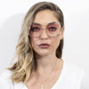 EUGENE | CD05 - Women's Trendy Oversized Pantone Lens Sunglasses - Cramilo Eyewear - Stylish Trendy Affordable Sunglasses Clear Glasses Eye Wear Fashion