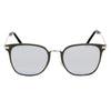 CAMBRIDGE | A22 - Pillowed Rectangle Flat Lens Horned Rim Sunglasses - Cramilo Eyewear - Stylish Trendy Affordable Sunglasses Clear Glasses Eye Wear Fashion