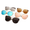 CLARCKSTON | CA02 - Women's Trendy Mirrored Lens Cat Eye Sunglasses - Cramilo Eyewear - Stylish Trendy Affordable Sunglasses Clear Glasses Eye Wear Fashion