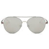 ERIE | S2006 - Modern Teardrop Aviator Flat Mirrored Flat Lens Sunglasses - Cramilo Eyewear - Stylish Trendy Affordable Sunglasses Clear Glasses Eye Wear Fashion