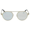 DRESDEN | A19 - Modern Flat Top Slender Round Sunglasses - Cramilo Eyewear - Stylish Trendy Affordable Sunglasses Clear Glasses Eye Wear Fashion