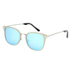 CAMBRIDGE | A22 - Pillowed Rectangle Flat Lens Horned Rim Sunglasses - Cramilo Eyewear - Stylish Trendy Affordable Sunglasses Clear Glasses Eye Wear Fashion