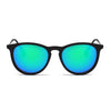 AMES | D35 - Retro Vintage Inspired Horned Keyhole Round Sunglasses - Cramilo Eyewear - Stylish Trendy Affordable Sunglasses Clear Glasses Eye Wear Fashion