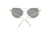 DILLON | Modern Cat Eye Mirrored Flat Lens Sunglasses Circle