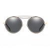 FAIRFAX | Polarized Circle Round Brow-Bar Fashion Sunglasses