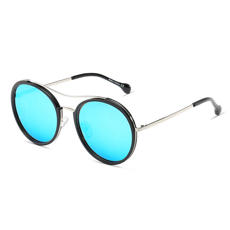 EMPORIA | Retro Polarized Lens Circle Round Sunglasses