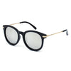 BRUSSELS | 289 - Round P3 Horn Rimmed Sunglasses with Embossed Hinges - Cramilo Eyewear - Stylish Trendy Affordable Sunglasses Clear Glasses Eye Wear Fashion