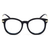 BRUSSELS | 289 - Round P3 Horn Rimmed Sunglasses with Embossed Hinges - Cramilo Eyewear - Stylish Trendy Affordable Sunglasses Clear Glasses Eye Wear Fashion