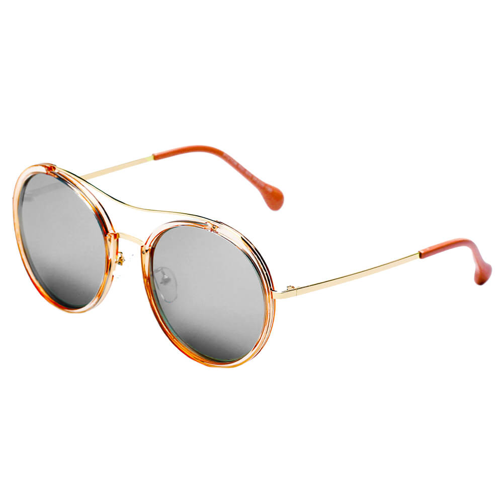 MESSINA | SHIVEDA PT27036 - Classic Round Polarized Fashion Sunglasses - Cramilo Eyewear - Stylish Trendy Affordable Sunglasses Clear Glasses Eye Wear Fashion