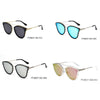 PODGORICA | SHIVEDA PT28037 - Women Round Cat Eye Polarized Sunglasses - Cramilo Eyewear - Stylish Trendy Affordable Sunglasses Clear Glasses Eye Wear Fashion