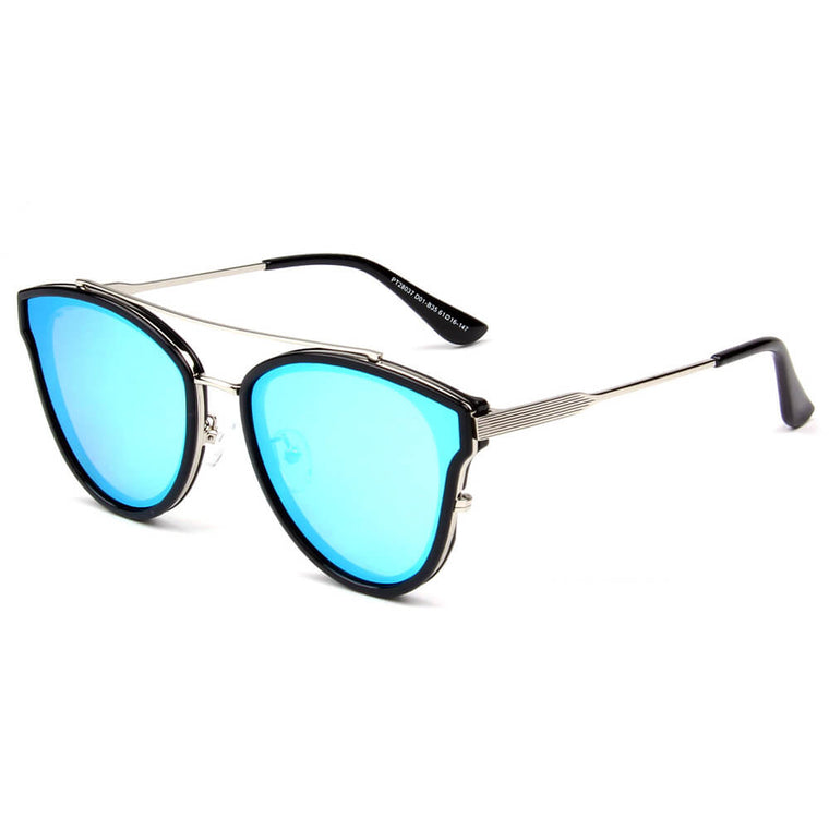 PODGORICA | SHIVEDA PT28037 - Women Round Cat Eye Polarized Sunglasses - Cramilo Eyewear - Stylish Trendy Affordable Sunglasses Clear Glasses Eye Wear Fashion