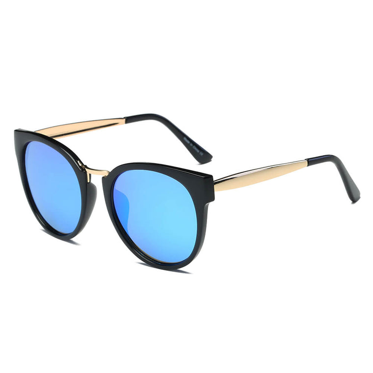 BILBAO | S1014 - Women Round Cat Eye Sunglasses Circle - Cramilo Eyewear - Stylish Trendy Affordable Sunglasses Clear Glasses Eye Wear Fashion