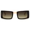 DAYTON | S104 - Unique Futuristic Unisex Postmodern Rectangle Square Sunglasses - Cramilo Eyewear - Stylish Trendy Affordable Sunglasses Clear Glasses Eye Wear Fashion