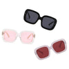 CLEMSON | S1089 - Women Retro Trendy Vintage Bold Square Oversize Sunglasses - Cramilo Eyewear - Stylish Trendy Affordable Sunglasses Clear Glasses Eye Wear Fashion