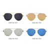 ERIE | S2006 - Modern Teardrop Aviator Flat Mirrored Flat Lens Sunglasses - Cramilo Eyewear - Stylish Trendy Affordable Sunglasses Clear Glasses Eye Wear Fashion