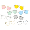 HIDALGO | S2021 - Metal Oversize Tinted Lens Aviator Sunglasses - Cramilo Eyewear - Stylish Trendy Affordable Sunglasses Clear Glasses Eye Wear Fashion