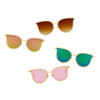 DUNDEE | S2048 - Women Round Cat Eye Fashion Sunglasses - Cramilo Eyewear - Stylish Trendy Affordable Sunglasses Clear Glasses Eye Wear Fashion
