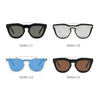 AIEA | S2064 - Unisex Fashion Brow-Bar Single Flat Lens Round Sunglasses Circle - Cramilo Eyewear - Stylish Trendy Affordable Sunglasses Clear Glasses Eye Wear Fashion