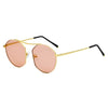 CHOCTAW | S2035 - Women Round Tinted Flat Lens Spectacles Opticals Sunglasses Circle - Cramilo Eyewear - Stylish Trendy Affordable Sunglasses Clear Glasses Eye Wear Fashion