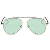 HIDALGO | S2021 - Metal Oversize Tinted Lens Aviator Sunglasses - Cramilo Eyewear - Stylish Trendy Affordable Sunglasses Clear Glasses Eye Wear Fashion